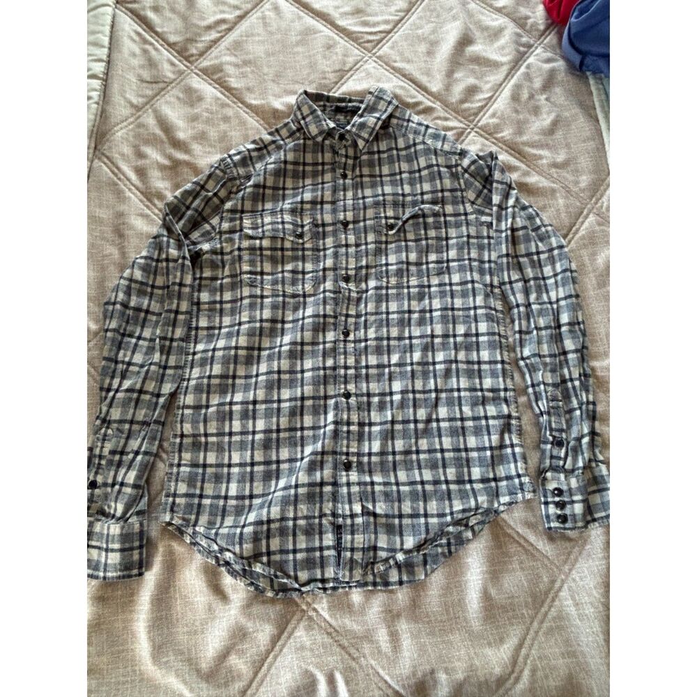 Lucky Brand: Black Label California Fit Plaid Flannel Shirt Men's - Like New